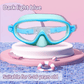 🔥SUMMER GIFT – ONLY £10.99!!🏆#1 Bestselling🏊‍♀️HD children's large frame waterproof and anti-fog swimming goggles
