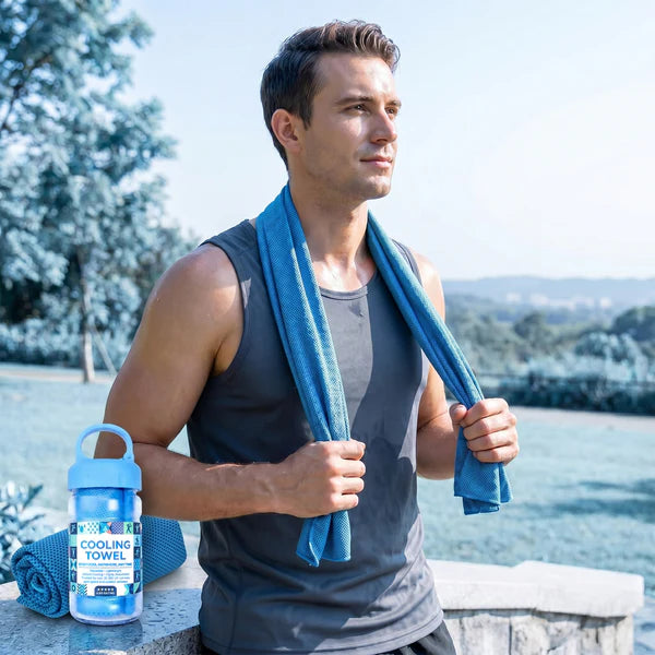 ⏰Last Day Buy 1 Get 1 Free❄💦Cold Sweat Towel You Can Use Anywhere, Anytime! Reusable Soft Absorbent Cooling Portable!