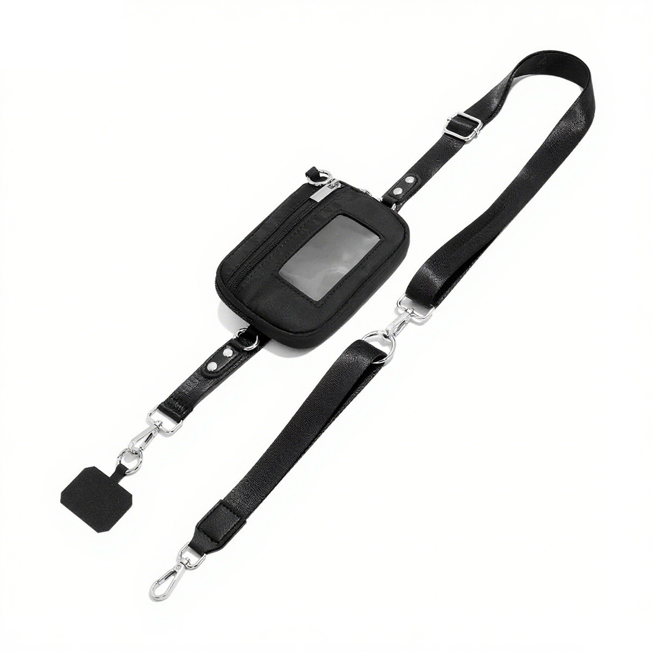 Adjustable Crossbody Phone Wallet Lanyard with Safety Breakaway Clasp