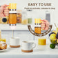 🍯9oz No-Drip Glass Honey & Syrup Dispenser – Mess-Free, Easy Pour & Perfect for Kitchen & Breakfast  ✨ 🍽️