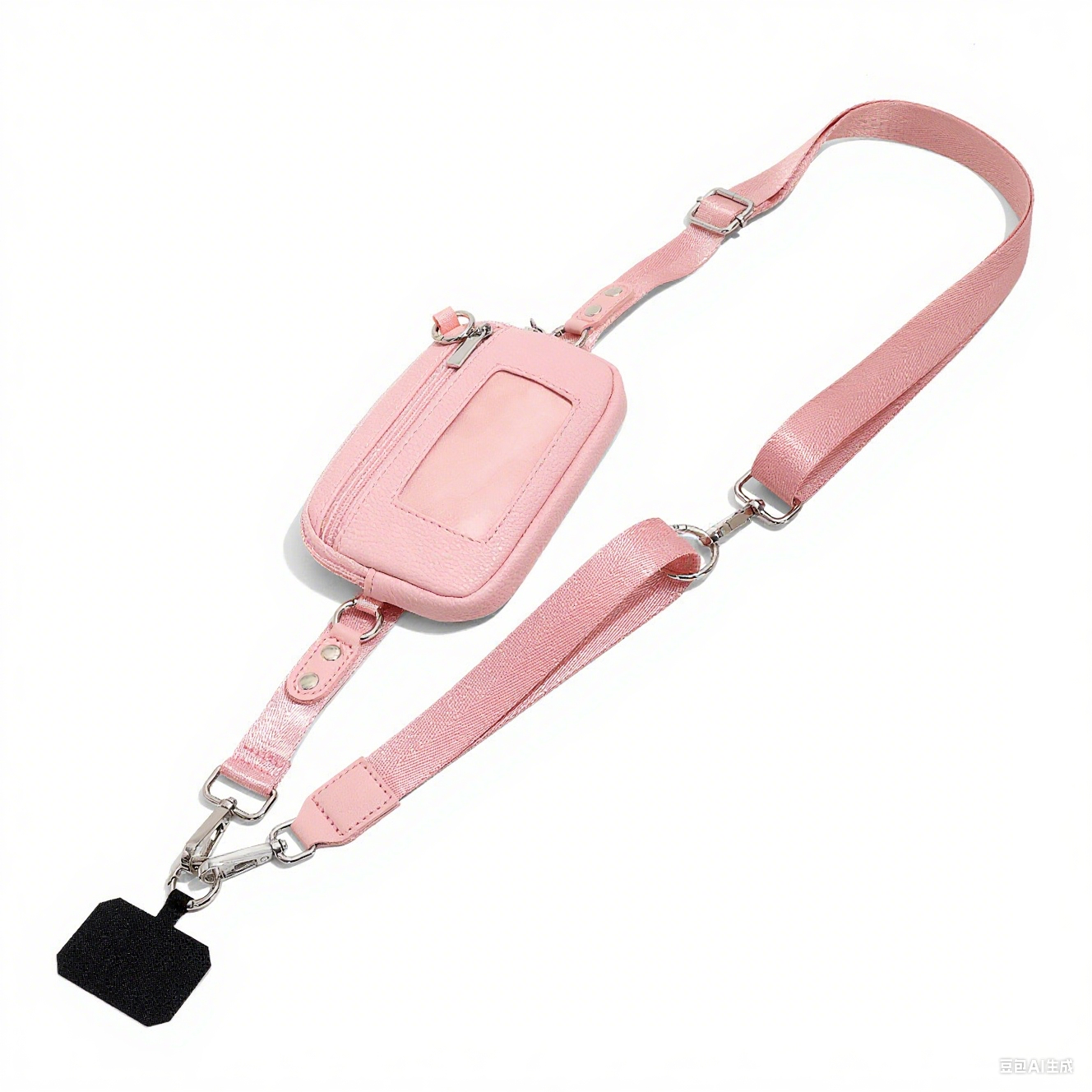 Adjustable Crossbody Phone Wallet Lanyard with Safety Breakaway Clasp