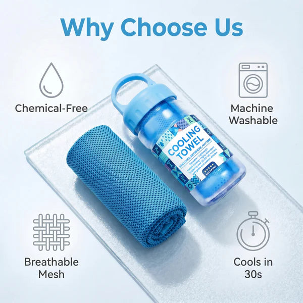 ⏰Last Day Buy 1 Get 1 Free❄💦Cold Sweat Towel You Can Use Anywhere, Anytime! Reusable Soft Absorbent Cooling Portable!
