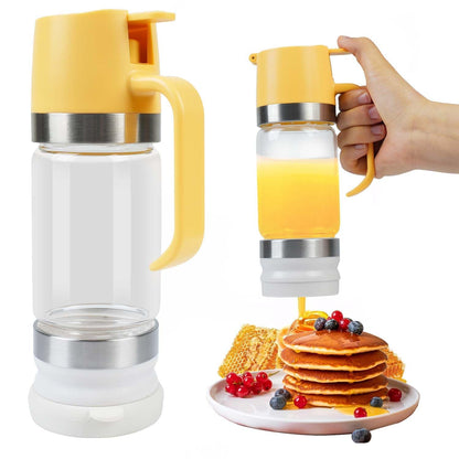 🍯9oz No-Drip Glass Honey & Syrup Dispenser – Mess-Free, Easy Pour & Perfect for Kitchen & Breakfast  ✨ 🍽️