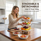 🍓2-Tier / 3-Tier Fruit Basket, Countertop Fruit Bowl (Includes Stand)