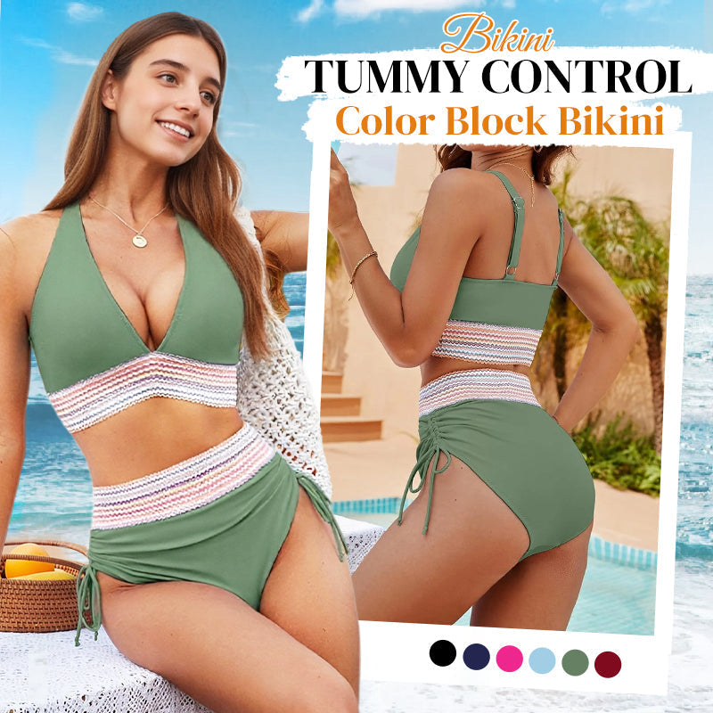 🎉FLASH DEAL 55% OFF – V-Neck Monokini with Patchwork · 15K+ SOLD! · Adjustable Fit, Curves-Enhancing, Soft Material, Beach Must-Have 👙🌸
