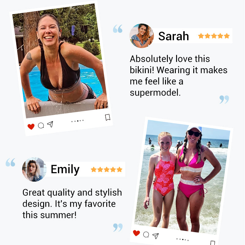 🎉FLASH DEAL 55% OFF – V-Neck Monokini with Patchwork · 15K+ SOLD! · Adjustable Fit, Curves-Enhancing, Soft Material, Beach Must-Have 👙🌸