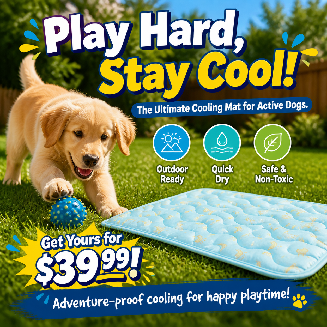 ❄️2026 Summer Hot Sale 40% OFF🧊PawDew™ for Dogs & Cats – Vet-Approved Ice-Silk Cooling Pad ❄️ | Q-MAX >0.4 | Washable 🧼, Non-Slip 🛟 | Perfect for Large Breeds & US Summers ☀️🇬🇧