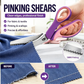 ✨ Time‑Limited Offer ⚡Multipurpose Pinking Shears Serrated Scissors