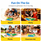 Wooden Board Game-Classic Family Board Game for 2-4 Players, Dice Rolling Math Game