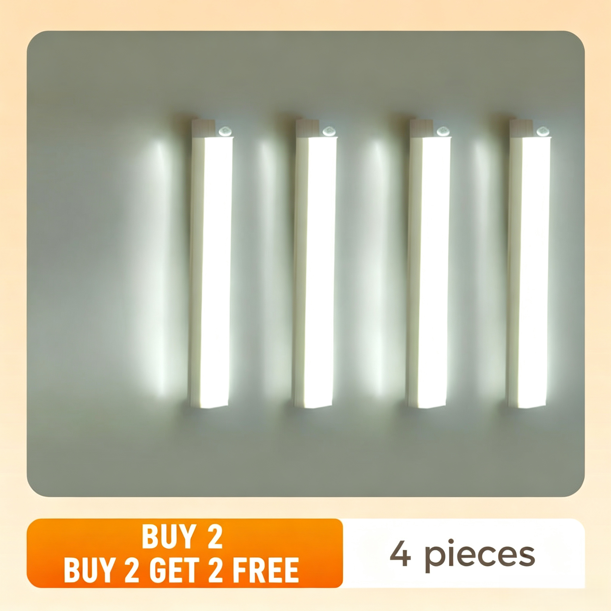 🎉FLASH DEAL 55% OFF + BOGO – Rechargeable Motion Sensor Light | Auto On/Off, Dimmable, Magnetic Mount, Warm & Soft, for Cabinet, Pantry, Stairs 🛒🏠