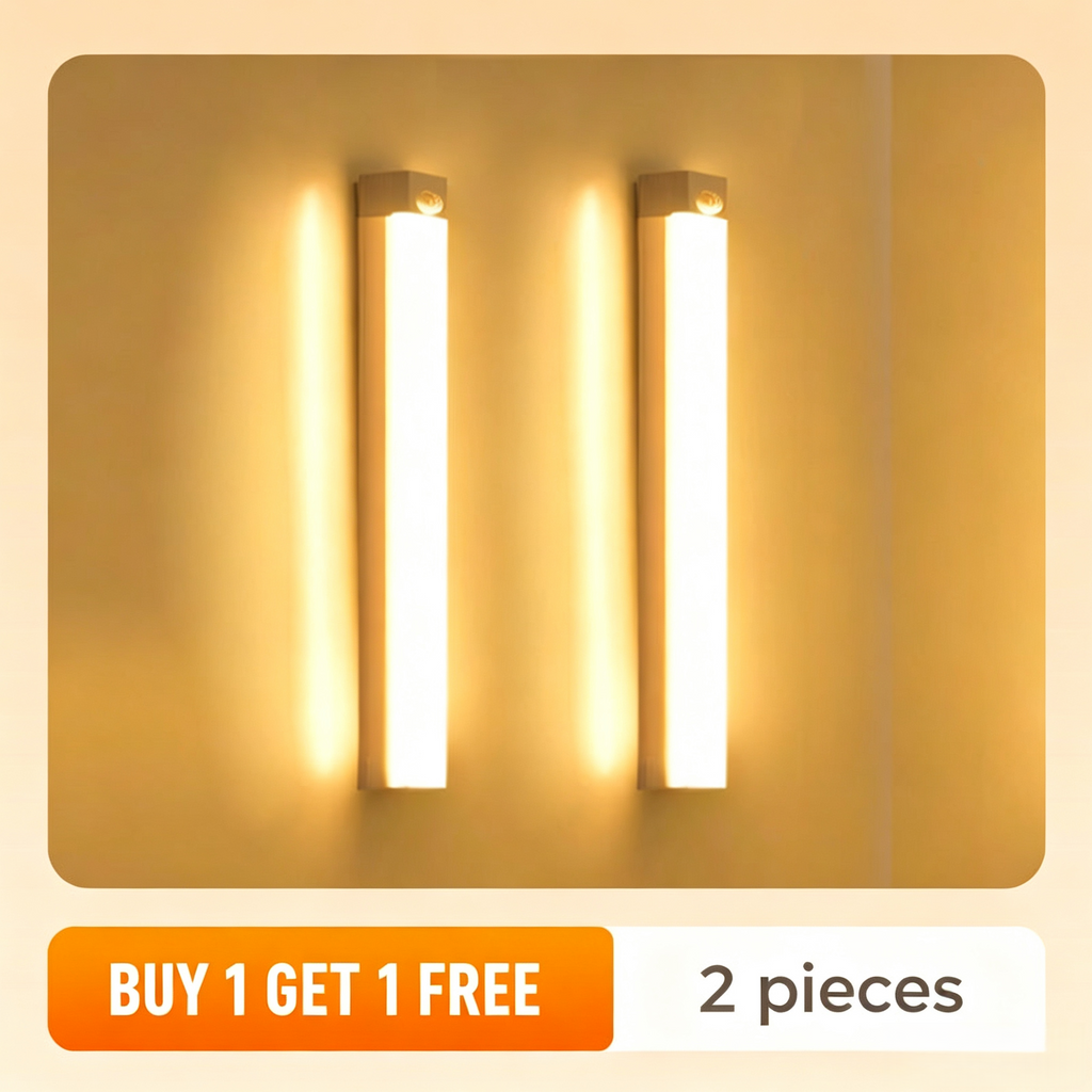 🎉FLASH DEAL 55% OFF + BOGO – Rechargeable Motion Sensor Light | Auto On/Off, Dimmable, Magnetic Mount, Warm & Soft, for Cabinet, Pantry, Stairs 🛒🏠