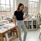 Women’s High-Waisted Zip-Pocket Trousers 👖 – 4-Way Stretch, Tummy Control, Breathable Quick-Dry, 6 Colours, S-3XL