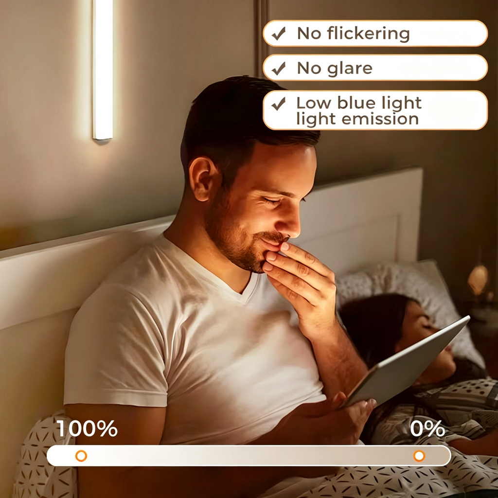 🎉FLASH DEAL 55% OFF + BOGO – Rechargeable Motion Sensor Light | Auto On/Off, Dimmable, Magnetic Mount, Warm & Soft, for Cabinet, Pantry, Stairs 🛒🏠