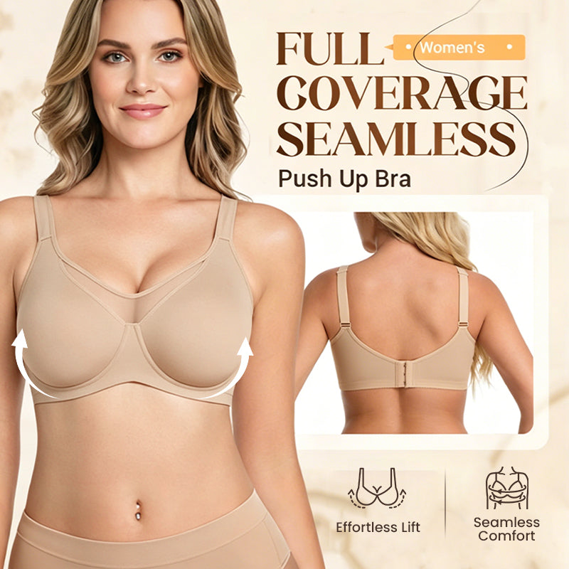 🏆 Last Day Special Price £10.99! 💐Women's Elegant Sheer Full Coverage Plus Size Bra