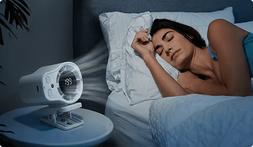 🌀Summer Hot Sale - ONLY ￡19.99!!💨50K+ SOLD!🚙Hands-Free Personal Cooling Fan with LED Display❄️🌬️