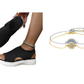 👡49% OFF NOW ! 💐 Women's Breathable Knit Platform Sandals – Air-permeable knit upper, cushioned sole & lightweight comfy summer footwear ✨