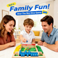 Wooden Board Game-Classic Family Board Game for 2-4 Players, Dice Rolling Math Game