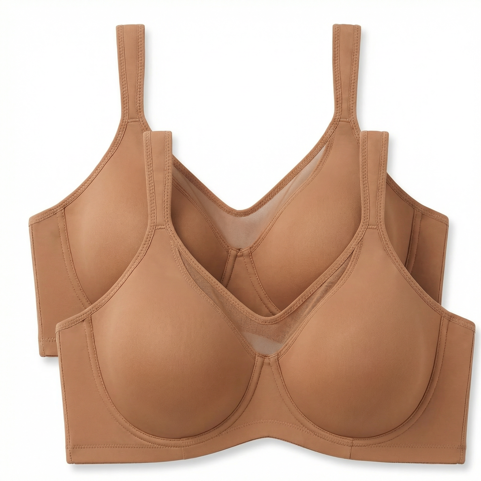 🏆 Last Day Special Price £10.99! 💐Women's Elegant Sheer Full Coverage Plus Size Bra