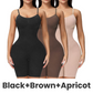Slimming Bodysuit Shapewear – 360° Seamless Tummy Control Bodysuit for Women, Mid-Thigh Length, Lifts Bust & Booty, Smooths Waist & Thighs, Breathable Nylon/Spandex Blend, Invisible Under Clothes