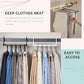Multi-functional Pants Rack – Space-Saving Adjustable Hanger, Holds 5 Pairs, Non-Slip Caps