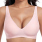 💗LAST DAY SALE⚡50K+ SOLD💕 Jelly Wireless Womens Comfortable Wireless Bras Push Up Bralettes Seamless Tshirts Bras Deep V Everyday Bras