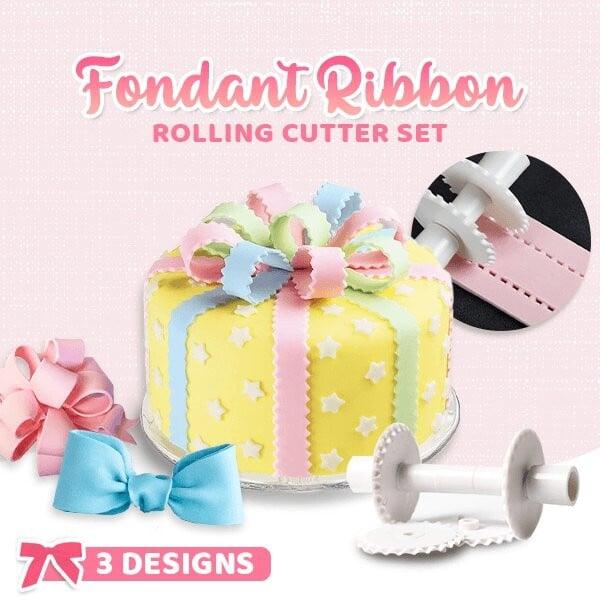 3-in-1 Fondant Ribbon Rolling Cutter Set - dressowy
