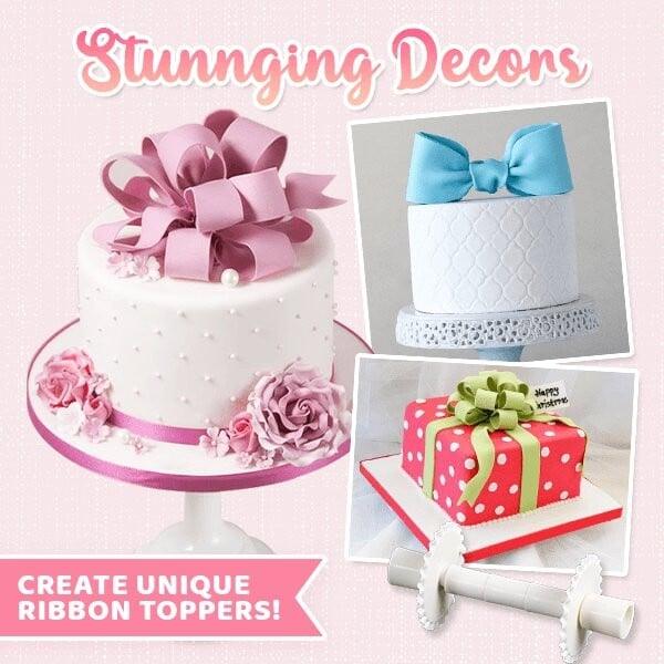 3-in-1 Fondant Ribbon Rolling Cutter Set - dressowy