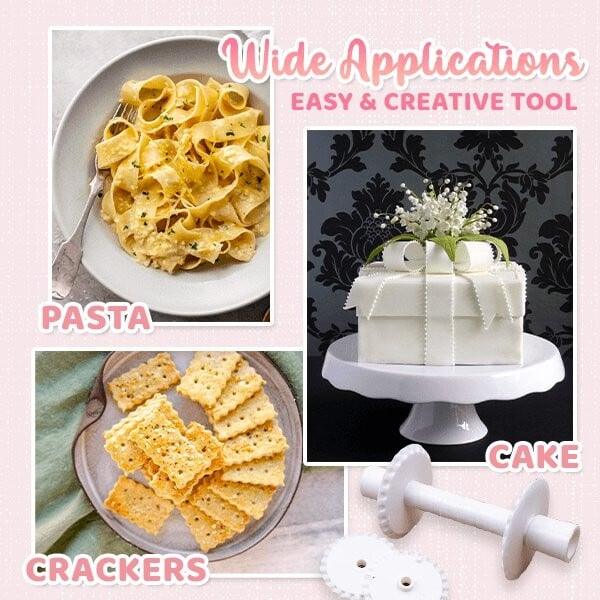 3-in-1 Fondant Ribbon Rolling Cutter Set - dressowy