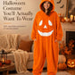 🎃Happy Halloween👻-Pumpkin Onesie – Cozy Plush Halloween Costume Jumpsuit for Adults