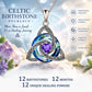 Birthstone Celtic Knot Necklace for Women