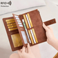 Women's long wallet, stylish clutch, elegant solid color RFID blocking leather wallet👛