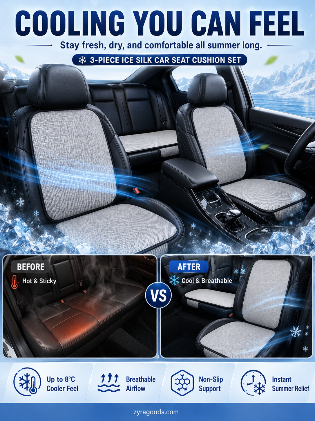 📢📢50% OFF !! ⏰Breathable and non-slip cotton car seat covers
