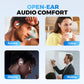 Wireless Open-Ear Earbuds with LED Display,Clip-On Comfort Fit, Sweatproof & Translation Feature