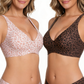 💗LAST DAY SALE⚡50K+ SOLD💕 Jelly Wireless Womens Comfortable Wireless Bras Push Up Bralettes Seamless Tshirts Bras Deep V Everyday Bras