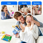 Wooden Board Game-Classic Family Board Game for 2-4 Players, Dice Rolling Math Game