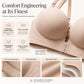 Front Buckle Push-Up Bra – Seamless Invisible Strap Bra with 2-Way Wear, Convertible Strapless Design