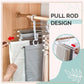 Multi-functional Pants Rack – Space-Saving Adjustable Hanger, Holds 5 Pairs, Non-Slip Caps