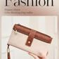 Women's long wallet, stylish clutch, elegant solid color RFID blocking leather wallet👛