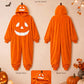 🎃Happy Halloween👻-Pumpkin Onesie – Cozy Plush Halloween Costume Jumpsuit for Adults