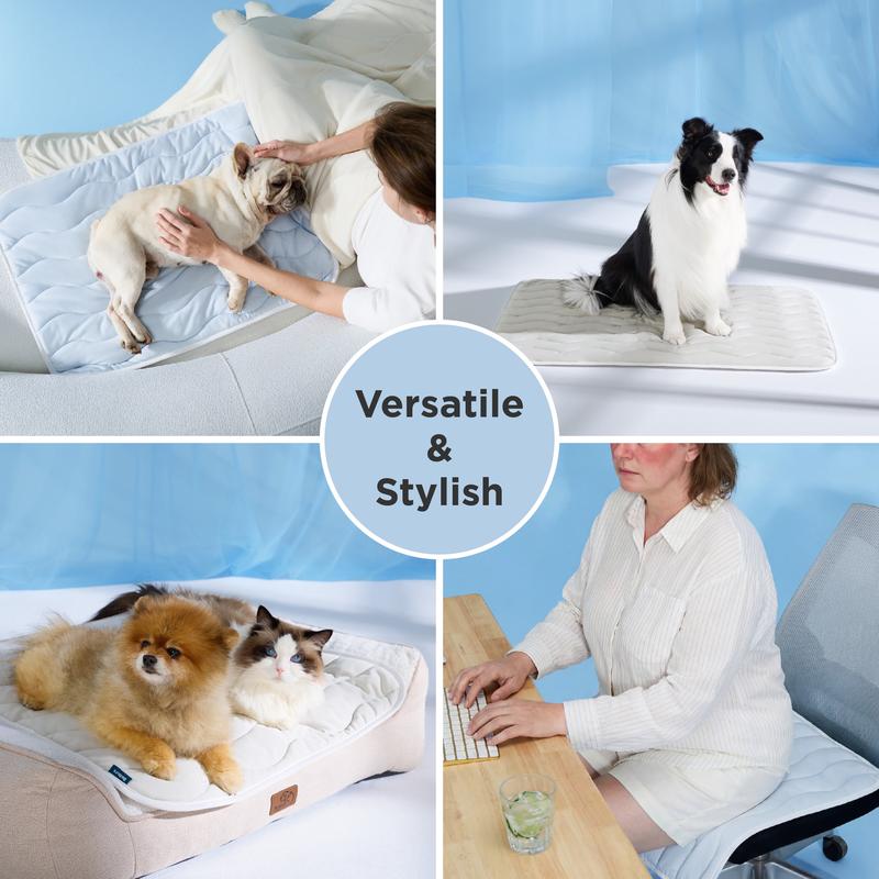 ❄️2026 Summer Hot Sale 40% OFF🧊PawDew™ for Dogs & Cats – Vet-Approved Ice-Silk Cooling Pad ❄️ | Q-MAX >0.4 | Washable 🧼, Non-Slip 🛟 | Perfect for Large Breeds & US Summers ☀️🇬🇧