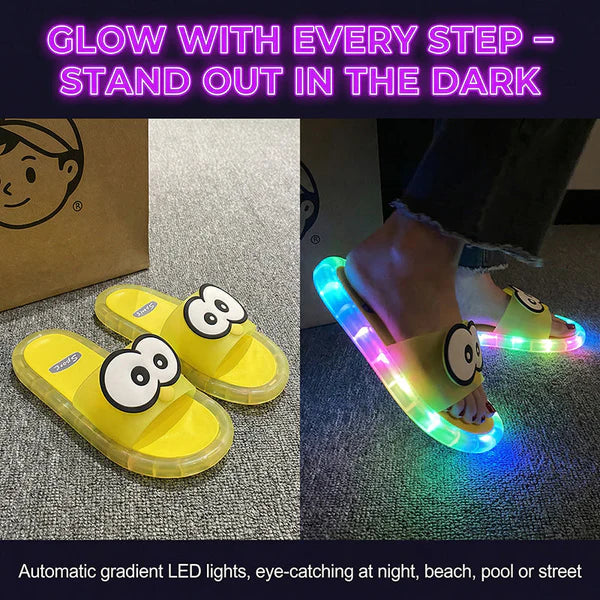 ⏰Enjoy the party!🔥Last Day Sale 60% OFF⏰🩴👀Cute Slippers With Cartoon Motifs That Glow👣Children's Gifts🎁