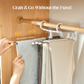 Multi-functional Pants Rack – Space-Saving Adjustable Hanger, Holds 5 Pairs, Non-Slip Caps
