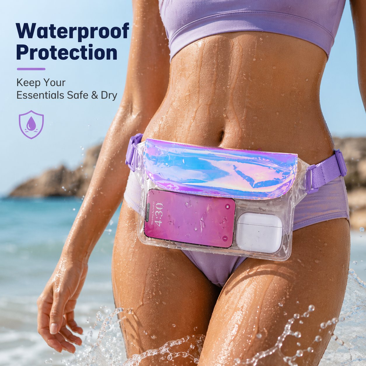 🌊 Clear Waterproof Fanny Pack 2-Pack –Secure, and Ready for All Your Water Activities