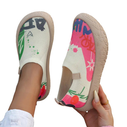 👟 LIMITED-TIME ! ⚡ Lightweight Fashion Walking Shoes for Women – Breathable Knit, Flexible Sole, Slip-On Comfort ✨