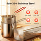 🔥LAST DAY SALE 50% OFF🍗304 Stainless Steel Multifuntional Fryer