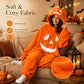🎃Happy Halloween👻-Pumpkin Onesie – Cozy Plush Halloween Costume Jumpsuit for Adults