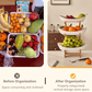 🍓2-Tier / 3-Tier Fruit Basket, Countertop Fruit Bowl (Includes Stand)