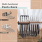 Multi-functional Pants Rack – Space-Saving Adjustable Hanger, Holds 5 Pairs, Non-Slip Caps