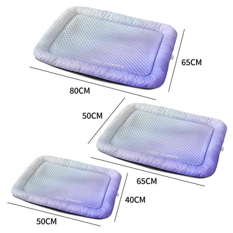 🔥LAST DAY SALE ONLY￡9.99!!❄Pawchill™🇬🇧Pet Cooling Mat for Dogs & Cats 🐾 Naturally Cool Ice-Silk Pad • Breathable, Washable & Soft 🌿 For Floors, Sofas & Car Travel • Multiple Sizes • Gradient Colours ☀️🐶🐱