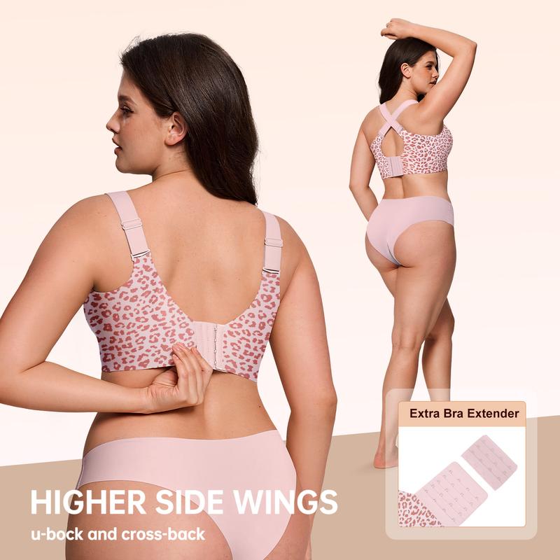 🏆SUMMER HOT SALE 49% OFF 🔥Super Firming Leopard Print Jelly  Bra | Women Wirefree Bras 👍No More Sagging Breasts